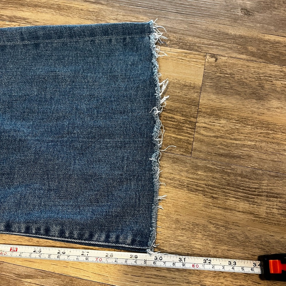 Mother The Tomcat Roller Fray A Groovy Kind Of Love Wash Jeans Size 29 Wide Leg - Picture 6 of 15